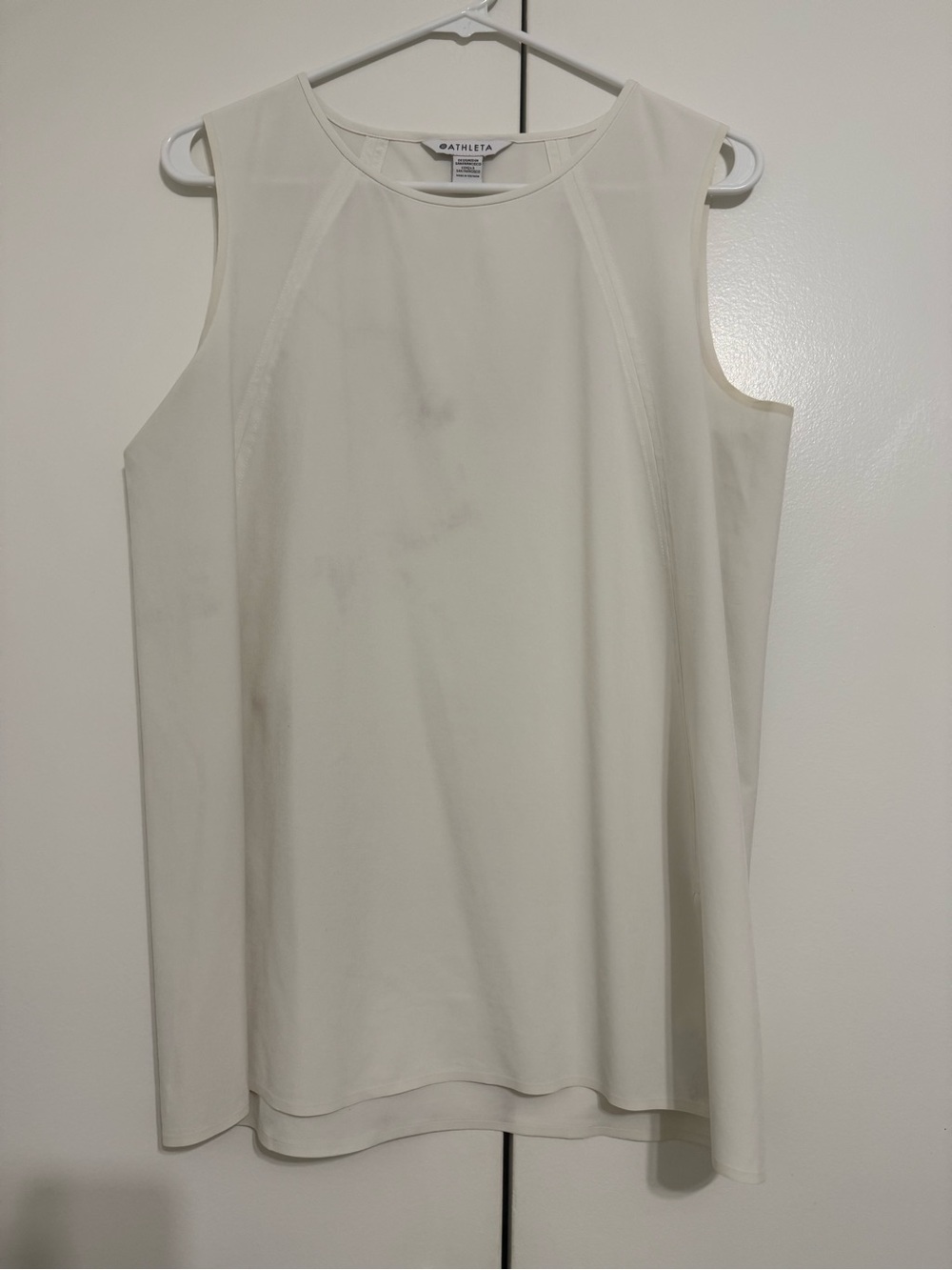 Athleta Cream Ponte Sleeveless Tank Top